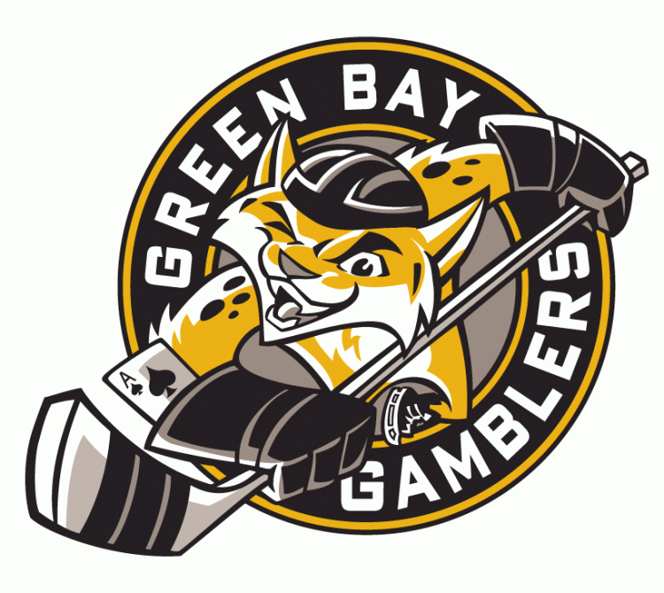 green bay gamblers 2008-pres primary logo iron on heat transfer...